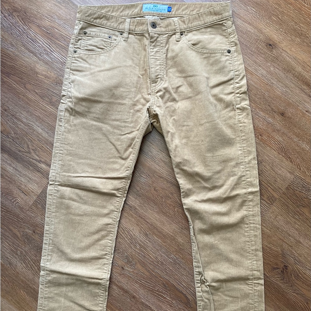 Classic Tan Corduroy Pants for Men